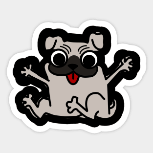 Pug Life - Cool Funny Design For Dog Lovers, Pug Fans, Cute Pug Gift Sticker